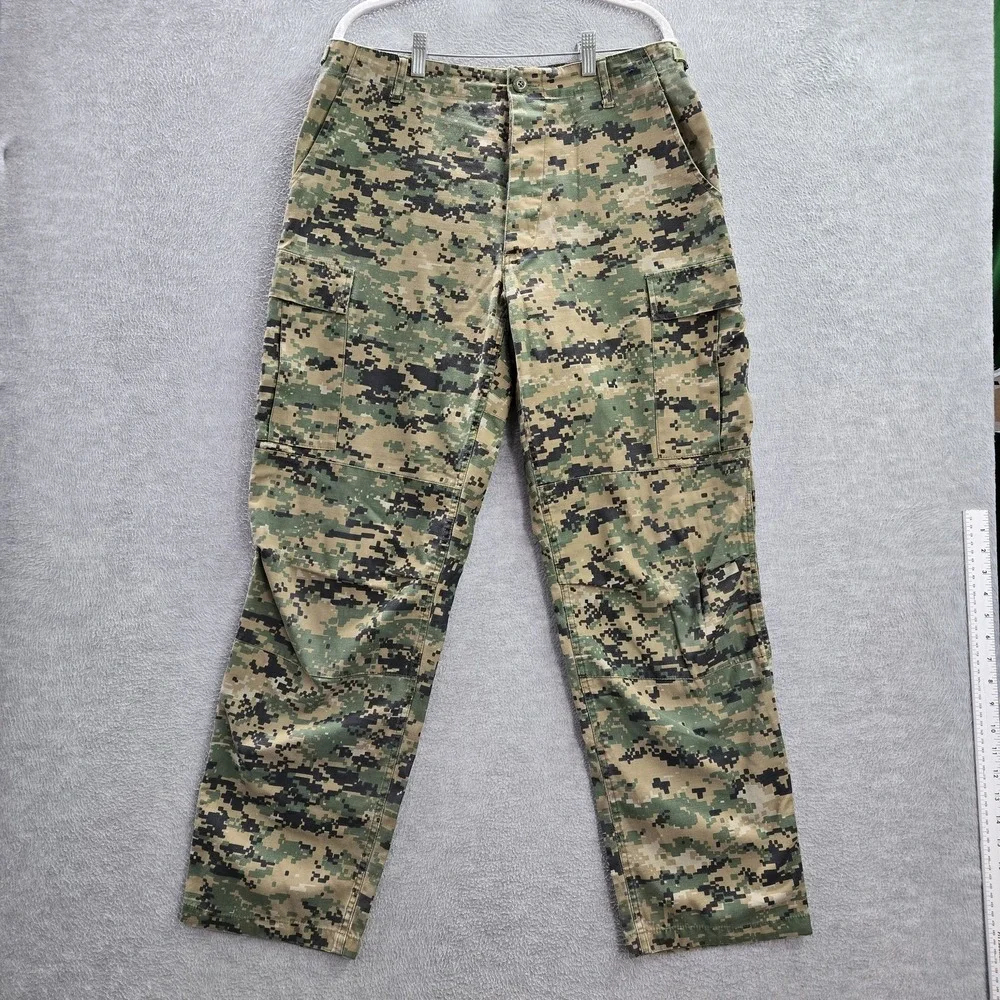 Fox Outdoor Products Men Pants M Green Cargo Pockets Camouflage‎ Straight USA